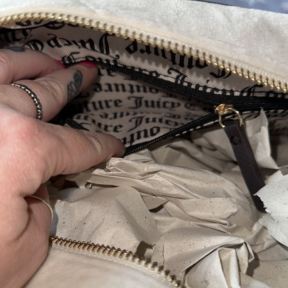 juicy Couture pink bowler velour heritage hand bag crossbody new release - Picture 10 of 15